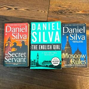 3 Daniel Silva Paperback Novels